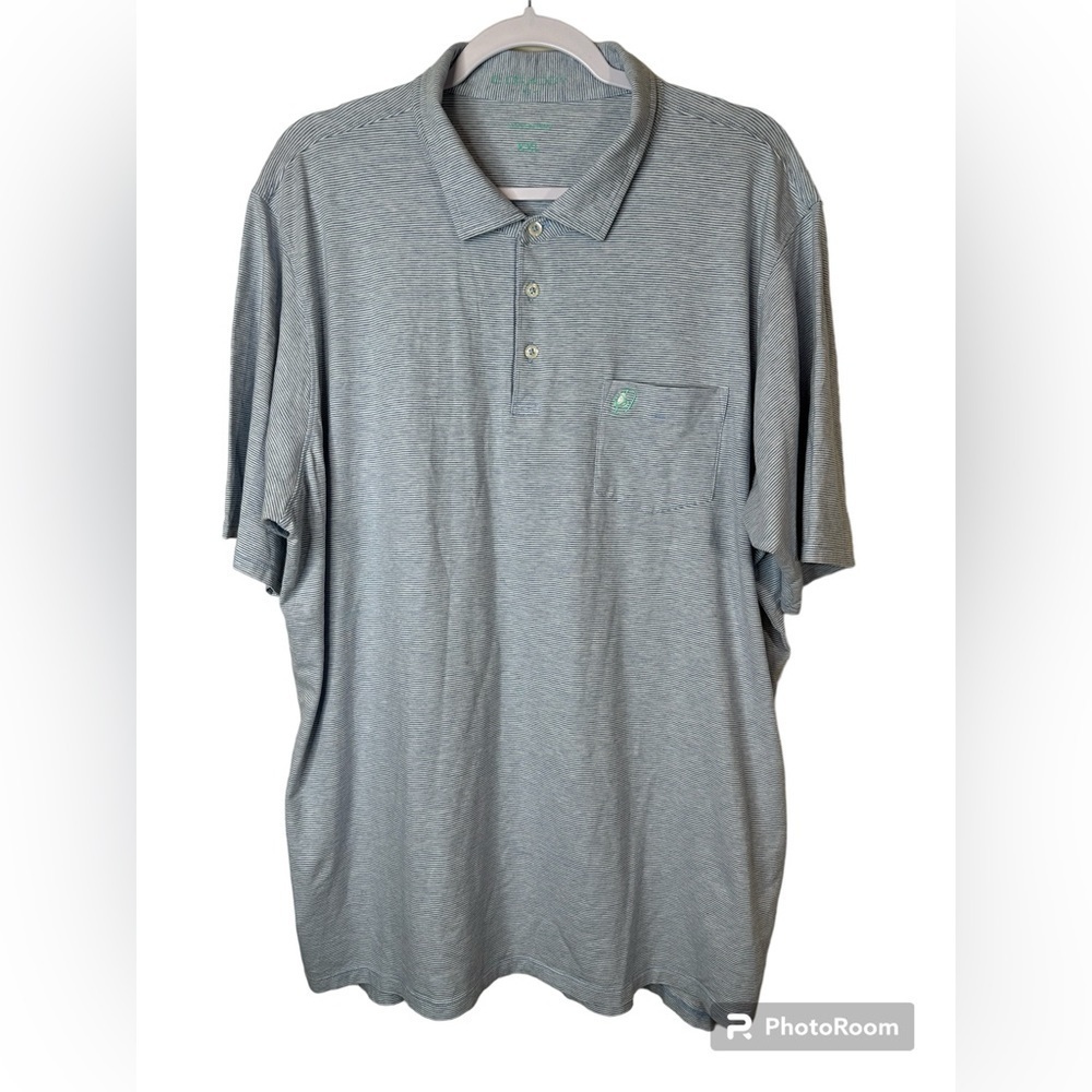 B Draddy Men’s Golf Short Sleeve Striped‎ Polo Size XXL